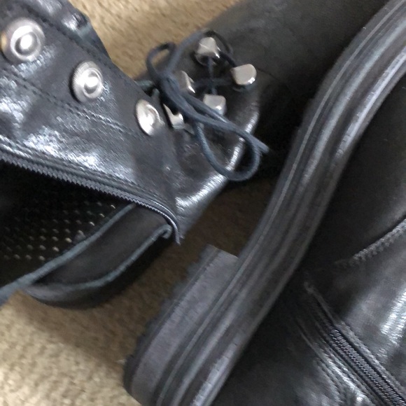 EMANUELE CRASTO (41) studded biker style boots made in Italy - Picture 8 of 12